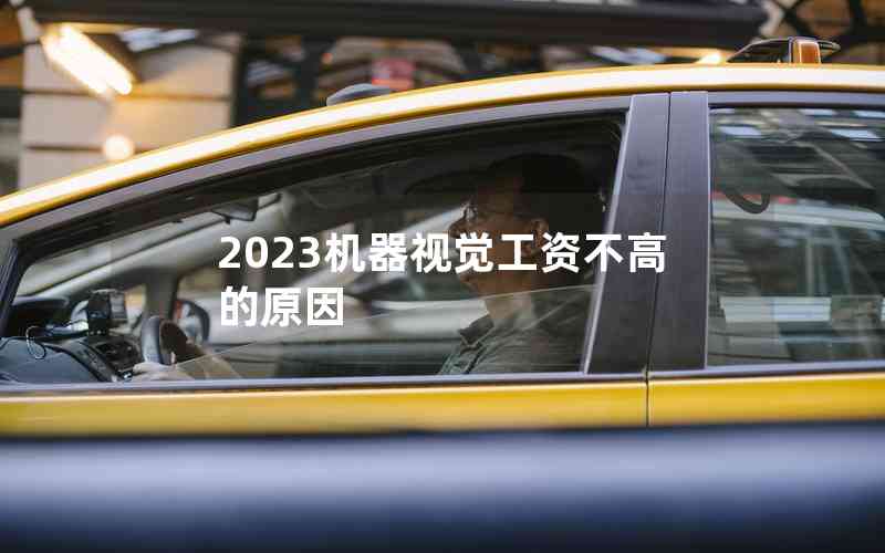 2023機(jī)器視覺工資不高的原因 2023機(jī)器視覺工資不高的原因