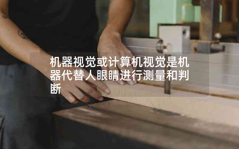機(jī)器視覺或計算機(jī)視覺是機(jī)器代替人眼睛進(jìn)行測量和判斷 機(jī)器視覺或計算機(jī)視覺是機(jī)器代替人眼睛進(jìn)行測量和判斷