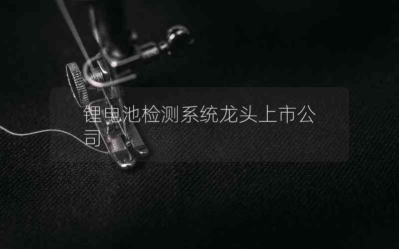 鋰電池檢測系統(tǒng)龍頭上市公司 鋰電池檢測系統(tǒng)龍頭上市公司