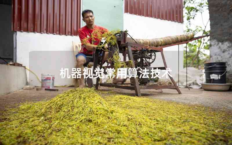 機(jī)器視覺常用算法技術(shù) 機(jī)器視覺常用算法技術(shù)