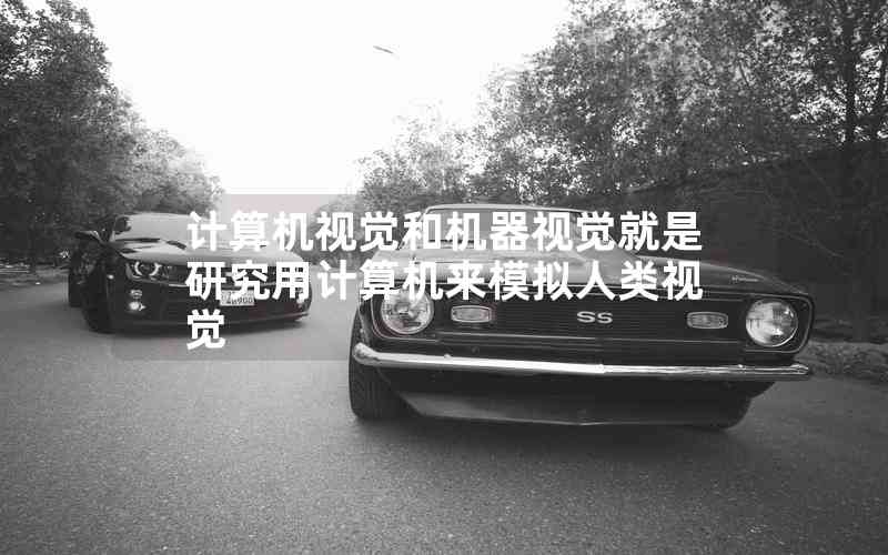 計(jì)算機(jī)視覺(jué)和機(jī)器視覺(jué)就是研究用計(jì)算機(jī)來(lái)模擬人類視覺(jué) 計(jì)算機(jī)視覺(jué)和機(jī)器視覺(jué)就是研究用計(jì)算機(jī)來(lái)模擬人類視覺(jué)