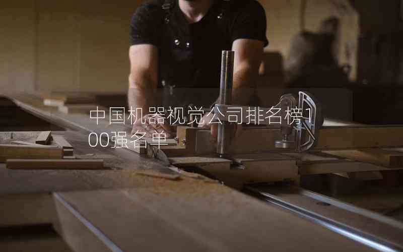 中國機器視覺公司排名榜100強名單 中國機器視覺公司排名榜100強名單