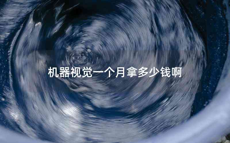 機(jī)器視覺一個(gè)月拿多少錢啊 機(jī)器視覺一個(gè)月拿多少錢啊