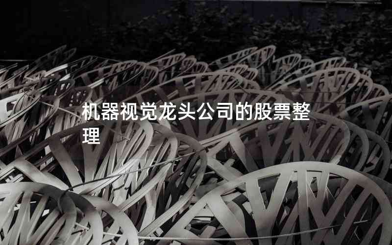 機器視覺龍頭公司的股票整理 機器視覺龍頭公司的股票整理