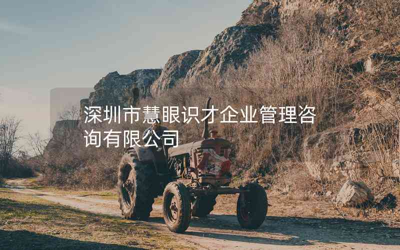 深圳市慧眼識(shí)才企業(yè)管理咨詢有限公司 深圳市慧眼識(shí)才企業(yè)管理咨詢有限公司