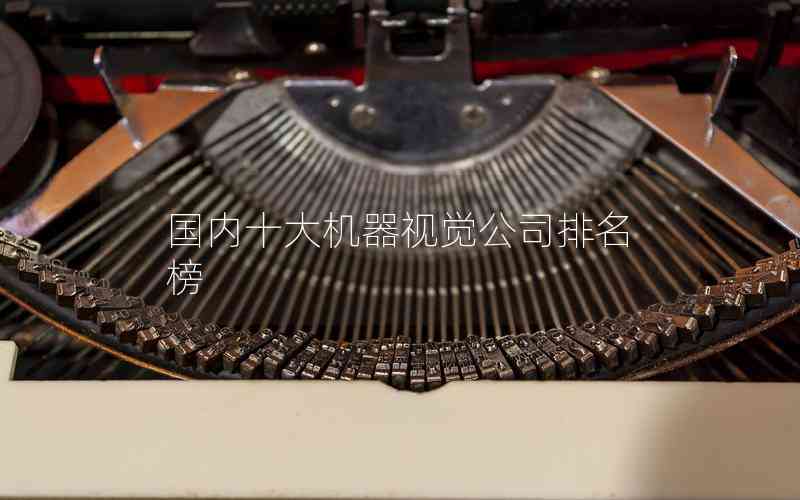 國內(nèi)十大機(jī)器視覺公司排名榜 國內(nèi)十大機(jī)器視覺公司排名榜