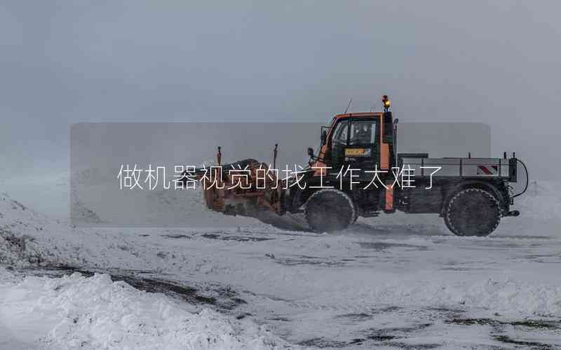 做機器視覺的找工作太難了 做機器視覺的找工作太難了