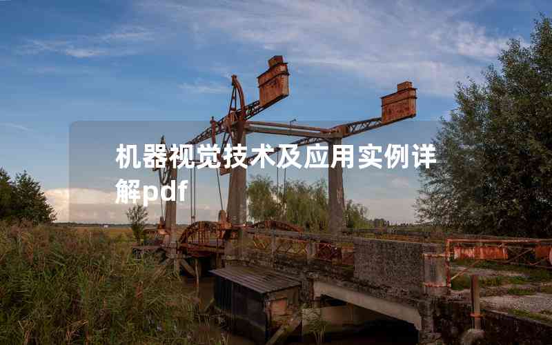 機(jī)器視覺(jué)技術(shù)及應(yīng)用實(shí)例詳解pdf 機(jī)器視覺(jué)技術(shù)及應(yīng)用實(shí)例詳解pdf
