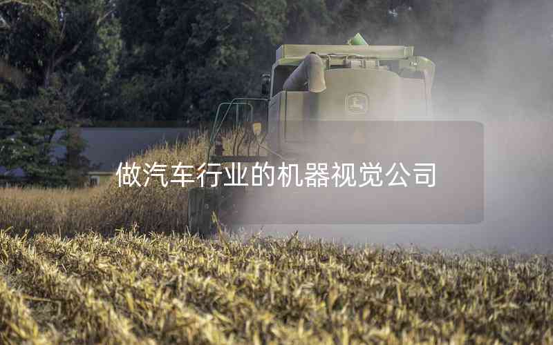 做汽車行業(yè)的機(jī)器視覺公司 做汽車行業(yè)的機(jī)器視覺公司